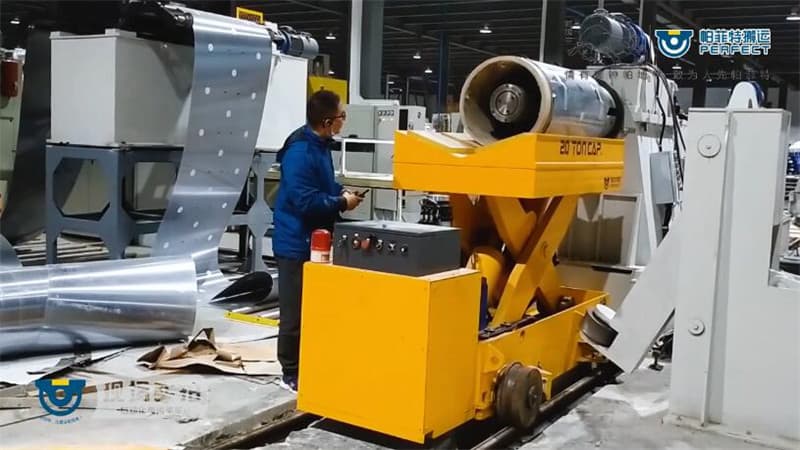 industrial die cart with warning horn 6 tons